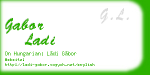 gabor ladi business card