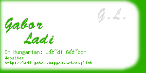 gabor ladi business card